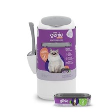Litter Genie Style Cat Litter Disposal Pail with 14 ft Standard Refill White