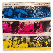 The Police signed lp Synchronicity by 3 musicians