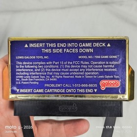 Game Genie NES Nintendo game modifier Galoob Gold Blockbuster 
