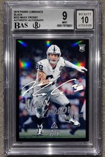 Maxx Crosby Black 1/1 One of One RC 2019 Chronicles Luminance BGS 9 Auto 10 SSP