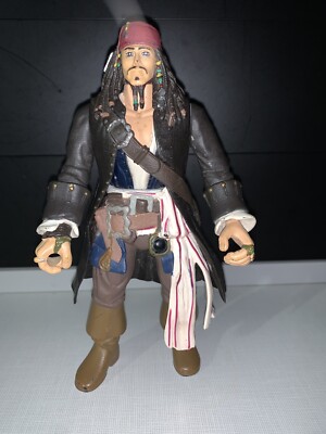 Pirates Of The Caribbean Captain Jack Sparrow 7'' Action Figure Zizzle Disney