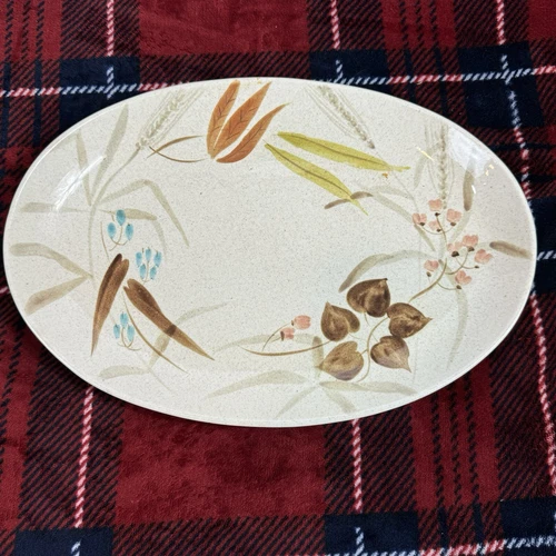 Vintage Red Wing Platter Pottery Random Harvest Platter MCM 13in EUC Made In USA