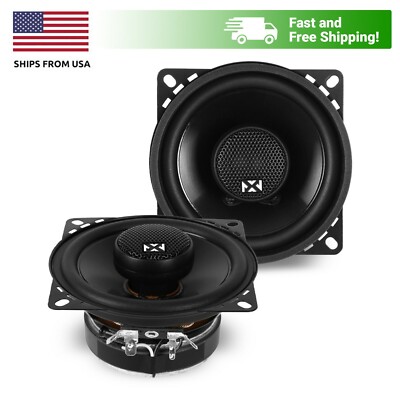 NVX NSP4 300W Peak (100W RMS) 4'' N-Series 2-Way Coaxial Car Speakers