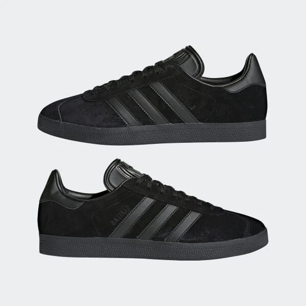 mens adidas gazelle trainers black