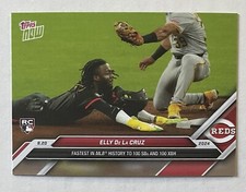 Elly De La Cruz  2024 TOPPS NOW 732 Fastest In MLB History to 100 SB & XBH
