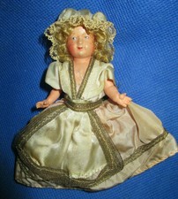 Antique 30's Celluloid 4" JTD MINIATURE Dollhouse Doll SIGNED FRANCE - 1 Owner