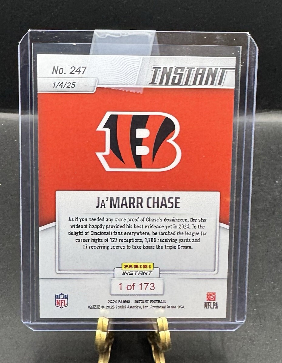 2024 Panini Instant 247 NFL BENGALS JA'MARR CHASE TRIPLE CROWN SP