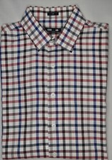 Mens Express Slim Long Sleeve Plaid Button Up Shirt Size M/M 15 15 1/2 - EUC