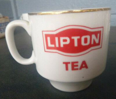 VINTAGE Lipton Tea Coffee Mug  Cup Asia Mercantile Corporation AMC  3 1/4''