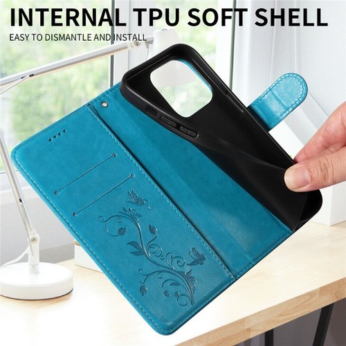 Flip Leather Case Wallet Cover For Samsung S25 S24 S23 FE Ultra S22 S21 S20 Note - Picture 69 of 88