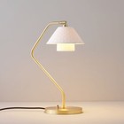 ORIGINAL BTC OXFORD DOUBLE DESK LIGHT WHITE SATIN BRASS Ex Display RRP525