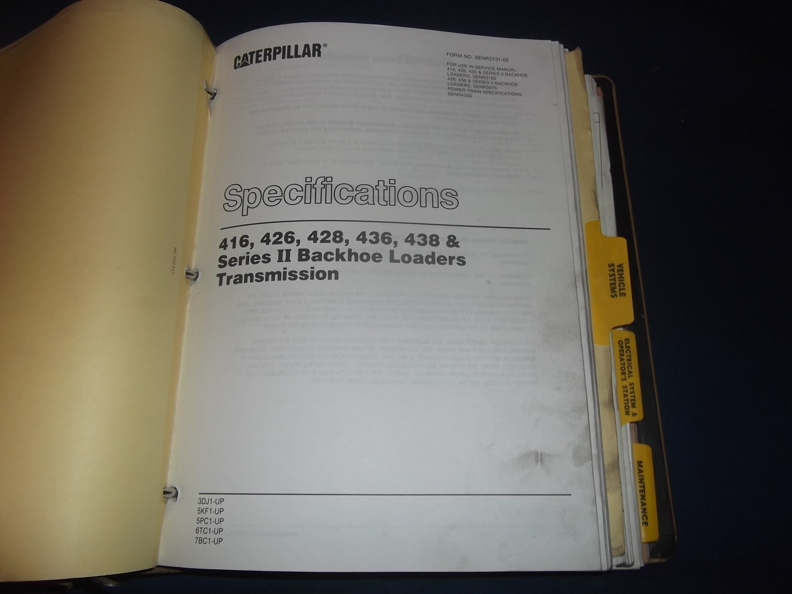 Buy CAT Caterpillar 428 438 & II Service Shop Repair Manual Tractor Backhoe  Loader online | eBay