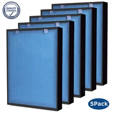 5 Pack True HEPA Replacement Filter for MOOKA, SimPure HP9 Air Purifier