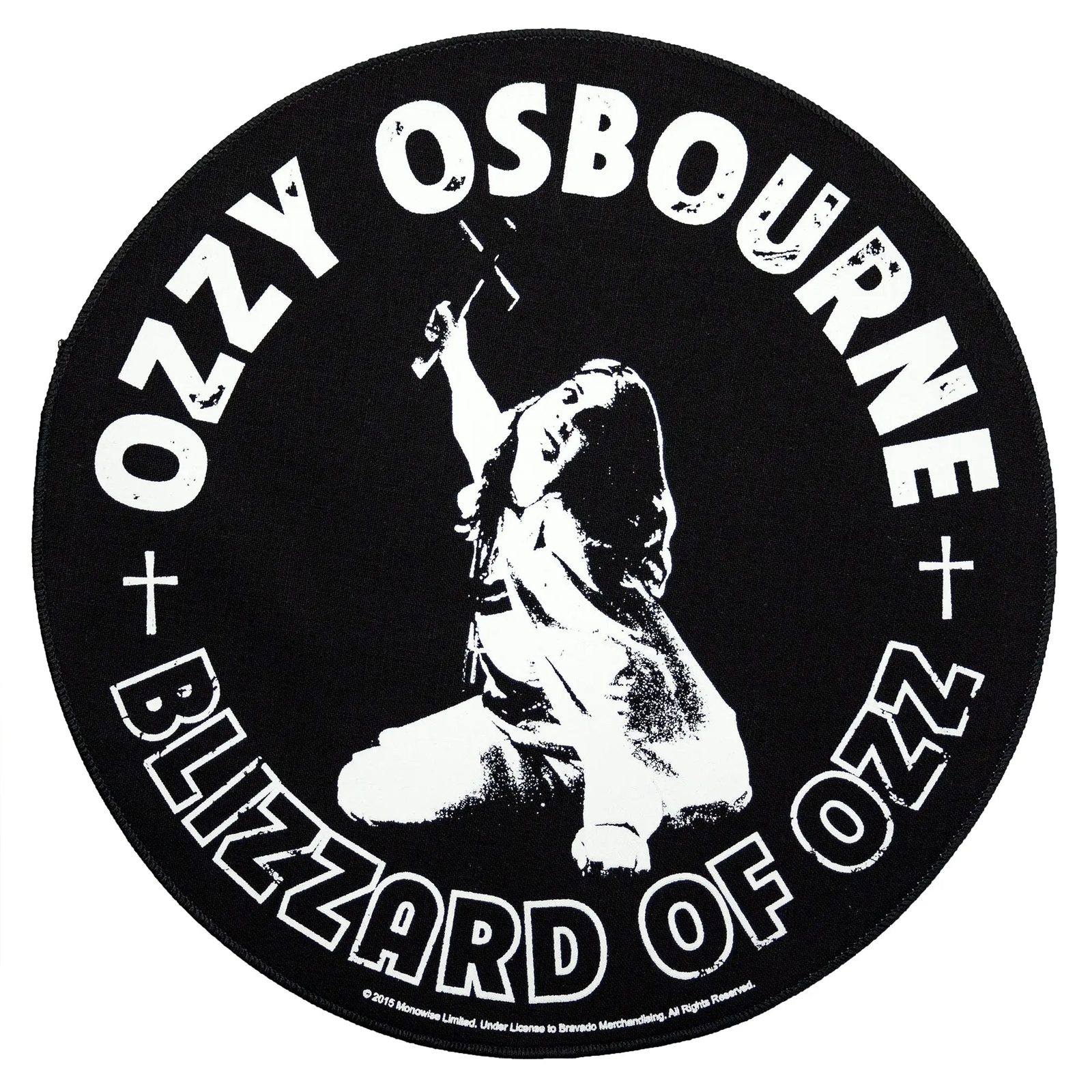 Ozzy Osbourne Blizzard Di Ozz Retro Toppa Leggenda XL Dtg Stampato Cucire