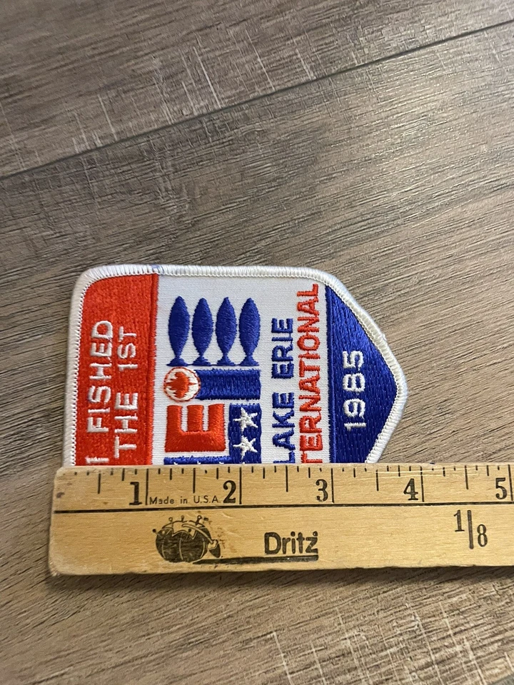 Vintage I Fished The First Lake Erie International 1985 Patch - Image 4 of 4