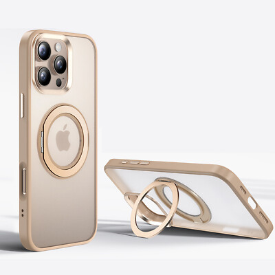 Magsafe Hülle Für iPhone 16 15 14 13 Pro Max Handy Schutz Case 360° Ring Halter