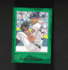 2017 Justin verlander Topps Gallery Green Mayumi Seto #115 ROY MVP Astros 27/99