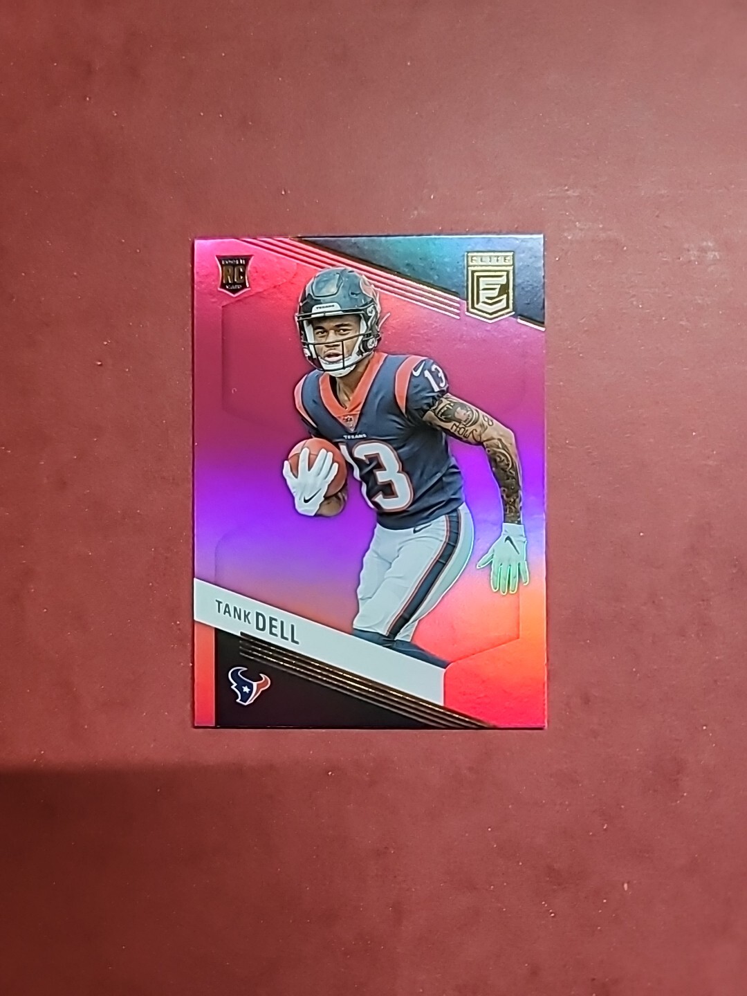 2023 Donruss Elite 172 Tank Dell Pink Parallel Rookie Card Houston Texans