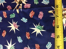 Bowling Bowling Balls RARE OOP Fabric 1/4 Yard 100 Cotton Free Ship. GT2