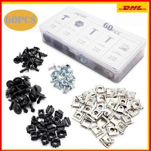 60 x Motorschutz Clips Klammern Einbausatz Schraube Unterboden f. Audi A4 A5 B8 - Bild 8 von 24