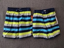 Wonder Nation Boys 2-Pack Multicolor Swim Shorts S 6-7