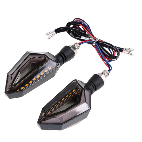 2Pcs Motorcycle Turn Signal DRL Indicator Light LED 12V Universal Fit For Honda - Picture 3 of 12