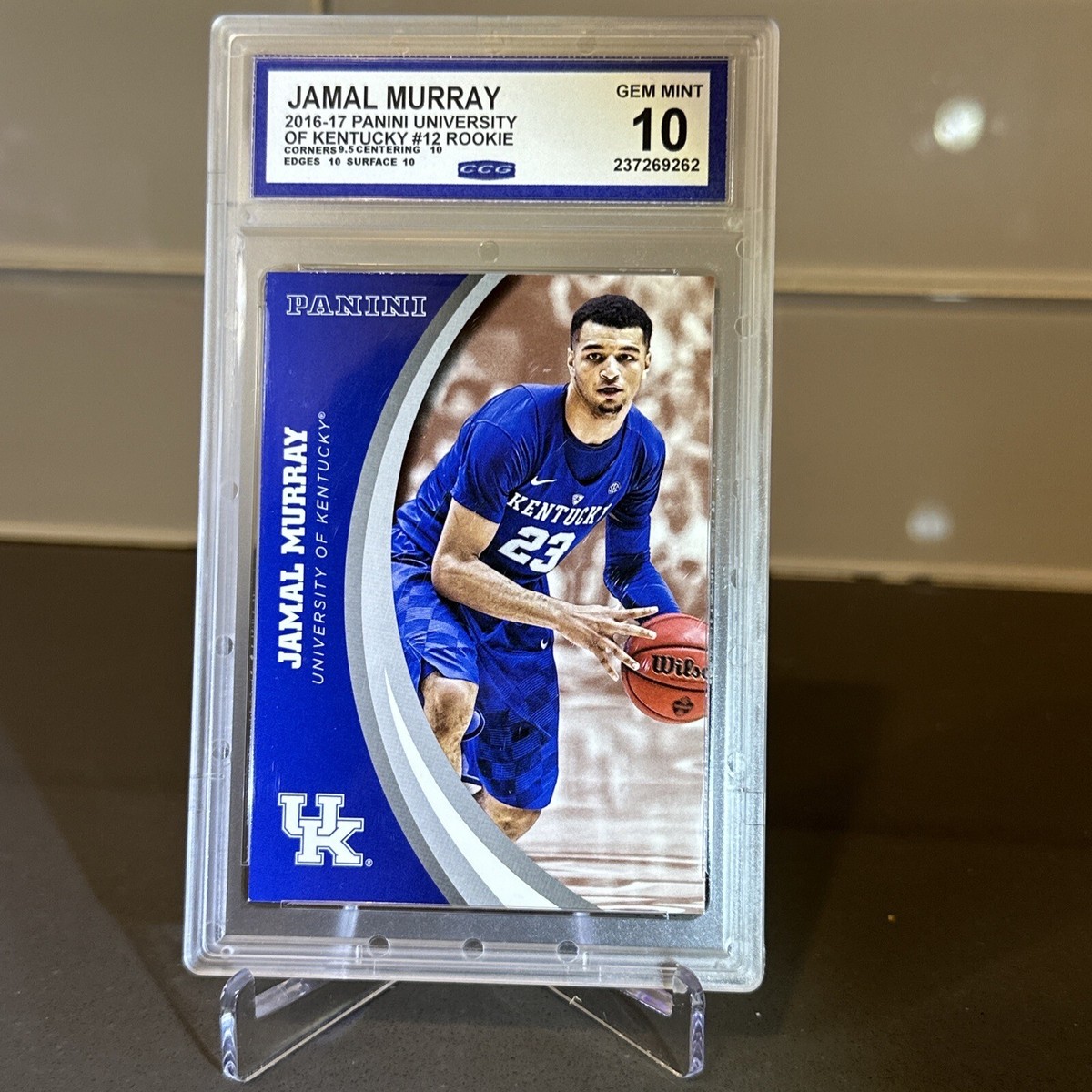 2016 Panini Kentucky Wildcats Jamal Murray #12 CCG 10 GEM