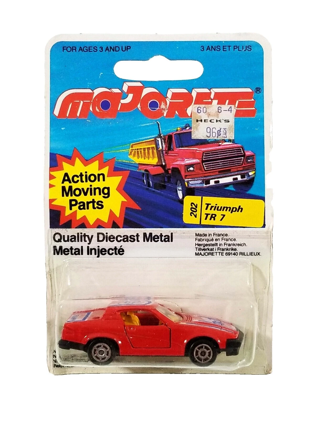 Majorette 1:53 Scale Vintage Manufacture Diecast Cars