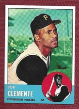 1963 Baseball Novelty Reprint - Roberto Clemente - FREE SHIPPING