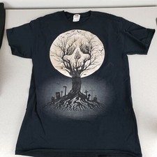 Fruit Of The Loom Boys Black Short Sleeve Crew Neck Cotton Basic T-Shirt Size M