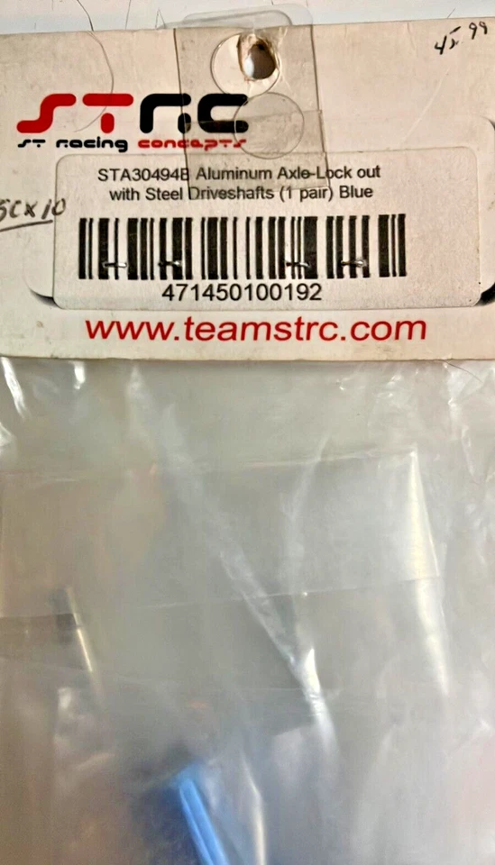 STRC AX10 STA80012B Hub Carrier, STA30494B Driveshaft w/Lockout & STA30485B Plat - Image 3 of 4