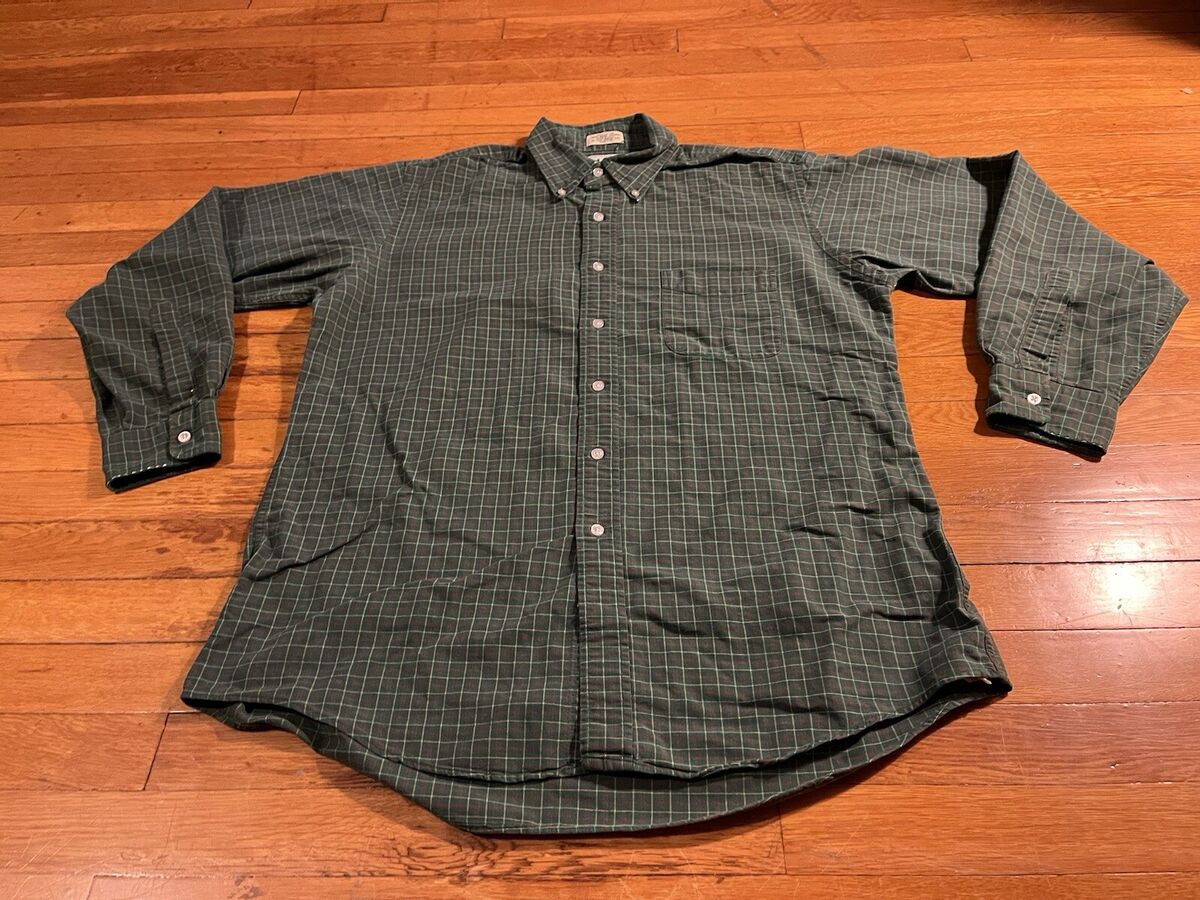 VINTAGE LL Bean Single Needle Tailoring Shirt Men's 16-1/2 VINTAGE LL Bean Single Needle Tailoring Shirt Men's 16-1/2