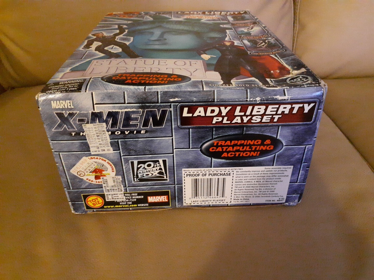2000 Marvel XMen The Movie Lady Liberty Playset Vintage Toy Biz