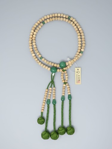 Nichiren Buddhist Rosary Mala Juzu Prayer beads Japan Kyoto SeigetsuLinden Jade - Picture 1 of 5