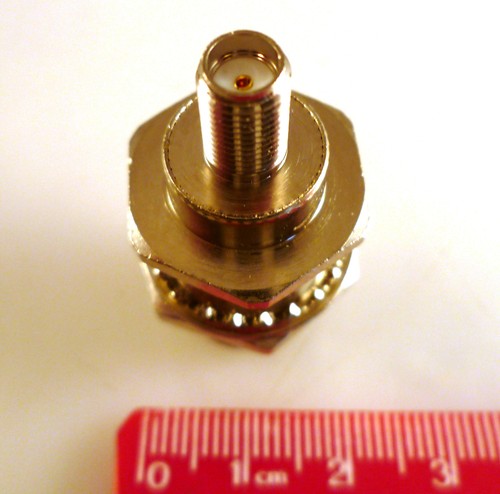 N Type Socket to SMA Socket Adapter Panel Mount Good Quality OM1114Z2 - Picture 3 of 3