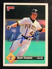 Pittsburgh Pirates GARY VARSHO signed autographed 1993 DONRUSS card auto Cubs