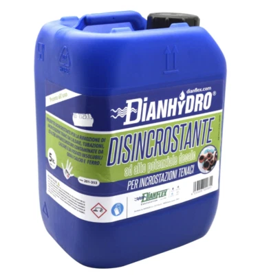 DIANFLEX DISINCROSTANTE AD ALTO POTENZIALE DECALC 5 LITRI PER CALDAIA TUBAZIONI