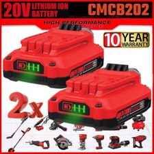 2PACK For Craftsman V20 20 Volt MAX 3.0Ah Li-ion Battery CMCB204 CMCB202 CMCB201