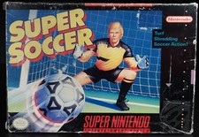 Super Soccer  Super Nintendo  SNES  Box  Original  Authentic
