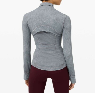 NEW LULULEMON DEFINE JACKET *ICE DYE ICE WASH ASPHALT GREY SIZE 10