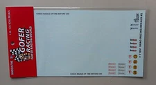 WHITE DRAG RACING HOOSIER FIRESTONE TIRE 1:24 1:25 GOFER DECALS CAR MODEL 11051