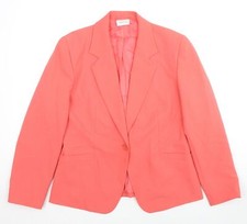 Essential Womens Pink Jacket Blazer Size 14