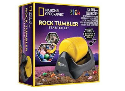 National Geographic Durable Hobby Rock Polisher Tumbler Starter Complete  Kit NEW