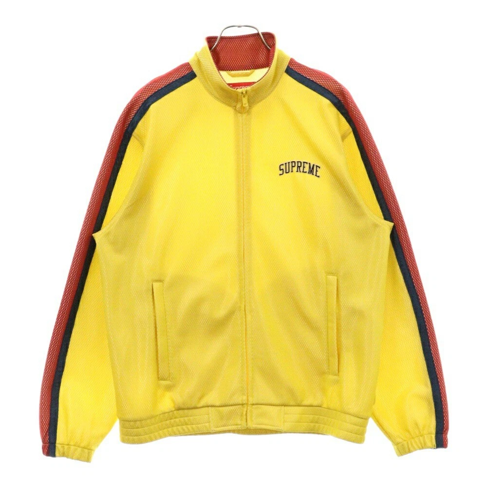 Veste de survêtement jaune maille collée Supreme taille S 18Ss FkF21