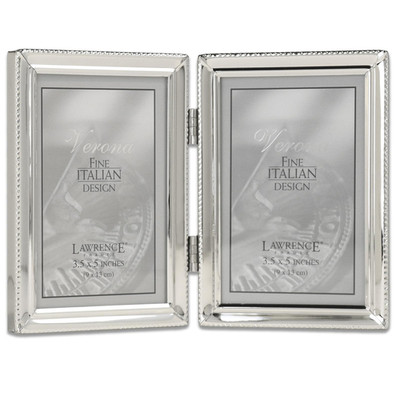 Lawrence Frames 11635D Lawrence Metals Frame 3.5X5 Double Silver