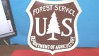 Vintage- U.S.-Department of  Agriculture Forest Service--Aluminum Sign-Nice