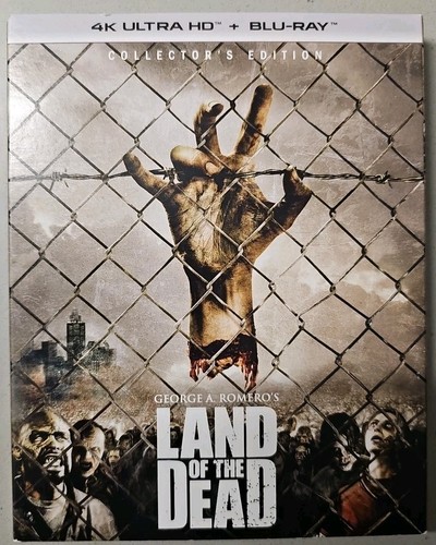 Land of the Dead (4K Ultra HD/ Blu-ray W / Slipcover Brand New Sealed