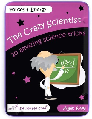 The Purple Cow PC337 Crazy Scientist Science Forces and Energy Card Set, Multipl