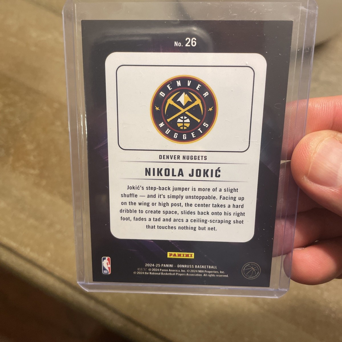 ニコラ・ヨキッチ　NIGHT MOVES DONRUSS PSA9 ニコラ・ヨキッチ NIGHT MOVES DONRUSS PSA9 ニコラ・ヨキッチ