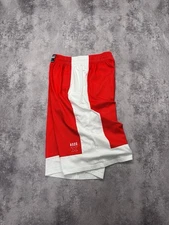 032c Teamwear Red White Basketball Mesh Shorts